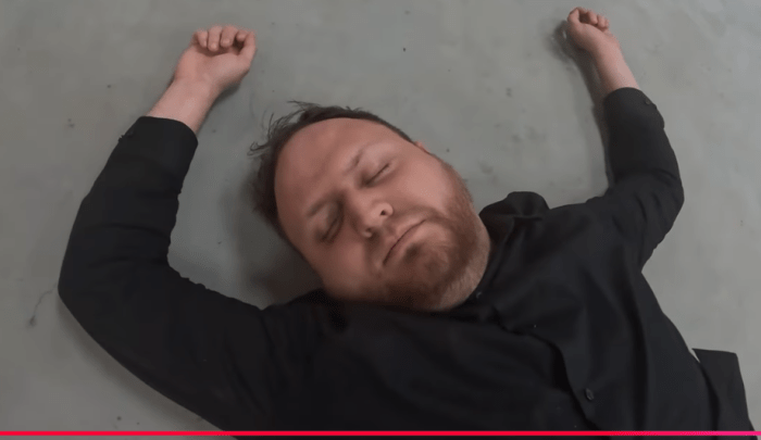 Justin Kayse lies unconscious on the mat at the Kraken Classic,